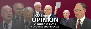 Truth or Opinion Governing Body image