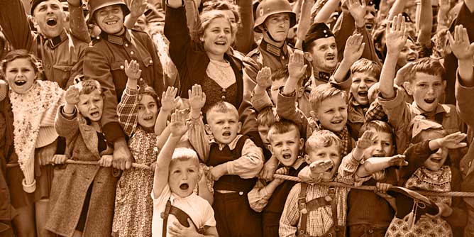  Hitler Flag Salute in Nazi Germany