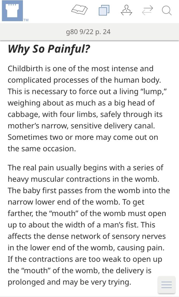 Childbirth—Must It Be So Painful