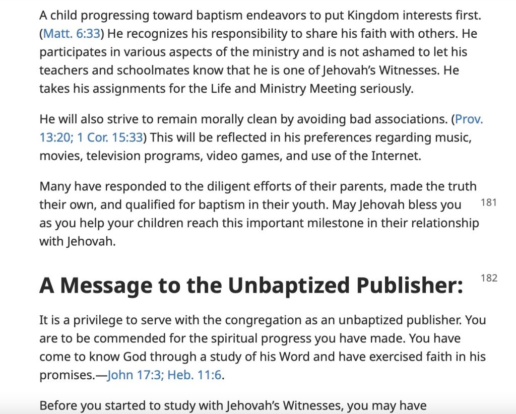 Child Baptism/ Addition to Organized Book, 2019, pt 2