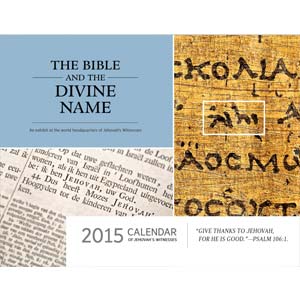 Calendar of Jehovah's Witnesses 2015