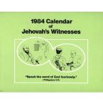 Calendar of Jehovah's Witnesses 1984