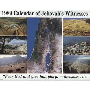 Calendar of Jehovah's Witnesses 1989