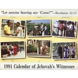 Calendar of Jehovah's Witnesses 1991