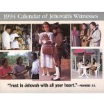 Calendar of Jehovah's Witnesses 1994