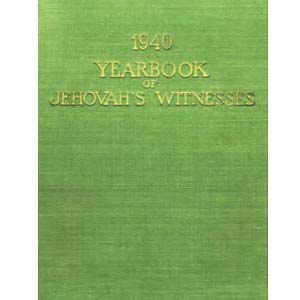 Yearbook of Jehovah's Witnesses 1940