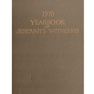 Yearbook of Jehovah's Witnesses 1970