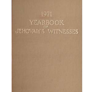 Yearbook of Jehovah's Witnesses 1971