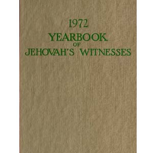 Yearbook of Jehovah's Witnesses 1972