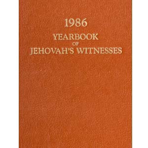 Yearbook of Jehovah's Witnesses 1986