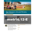 Our Christian Life and Ministry Workbook - December 2016