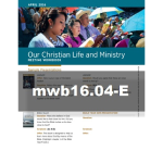 Our Christian Life and Ministry Workbook - March 2016