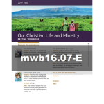 Our Christian Life and Ministry Workbook - July 2016