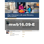 Our Christian Life and Ministry Workbook - September 2016