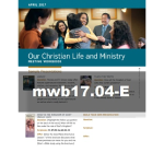 Our Christian Life and Ministry Workbook - April 2017