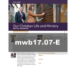 Our Christian Life and Ministry Workbook - July 2017