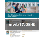 Our Christian Life and Ministry Workbook - August 2017