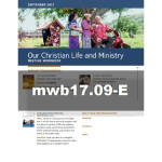 Our Christian Life and Ministry Workbook - September 2017