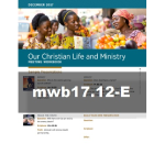 Our Christian Life and Ministry Workbook - December 2017