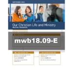 Our Christian Life and Ministry Workbook - September 2018