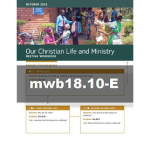 Our Christian Life and Ministry Workbook - October 2018