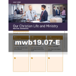 Our Christian Life and Ministry Workbook - July 2019