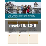 Our Christian Life and Ministry Workbook - December 2019