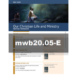 Our Christian Life and Ministry Workbook - May 2020