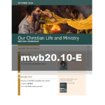 Our Christian Life and Ministry Workbook - October 2020