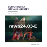 Our Christian Life and Ministry Workbook - March-April, 2024