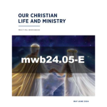 Our Christian Life and Ministry Workbook - May-June, 2024