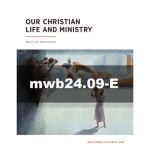 Our Christian Life and Ministry Workbook - September-October, 2024