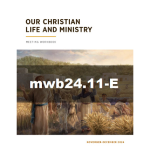 Our Christian Life and Ministry Workbook - November-December, 2024