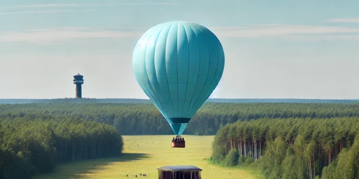 A Balloon rises to escape from the control and manipulation of the Watch Tower