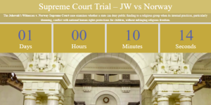 Supreme Court Hearing with Jehovah's Witnesses -AvoidJW