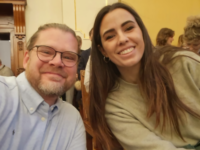 Jan Frode Nilsen and Sorayis Narez in Oslo, Norway for Supreme Court Hearing 2026 -AvoidJW