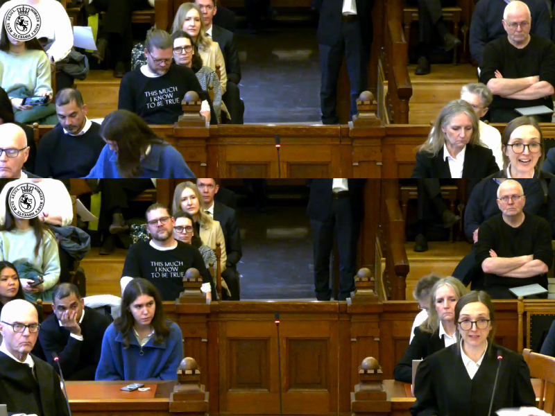 JWvsNorway Jan Frode Nilsen sitting in the Supreme Court Hearing 2026 -AvoidJW