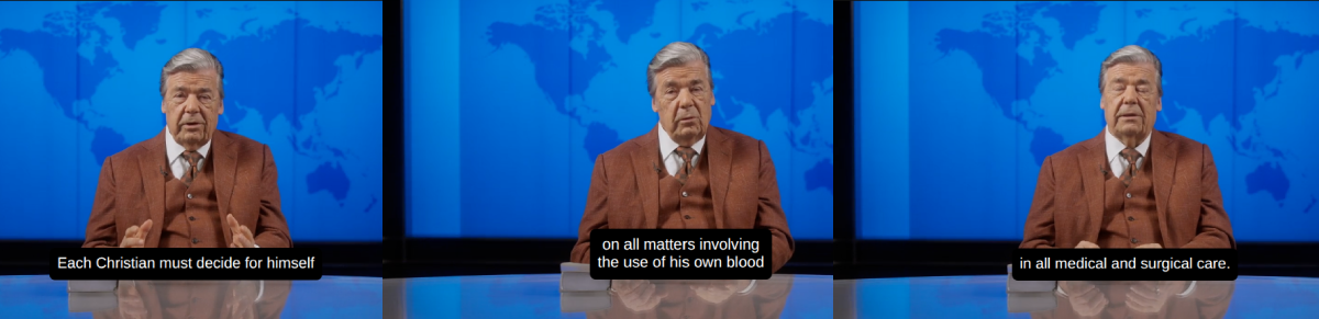 Blood Transfusions - A Personal Decision. JW