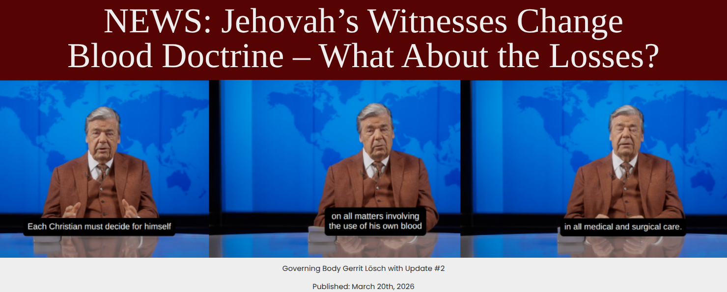 Blood Transfusions - a change - AvoidjW