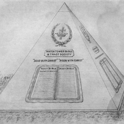 Blueprint Drawing of Russell's Pyramid -1919